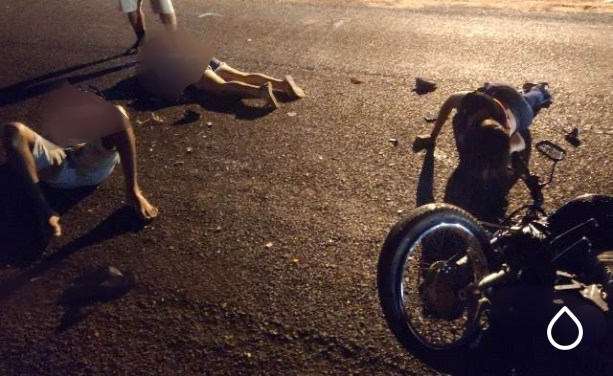Três feridos em acidente de moto em José de Freitas